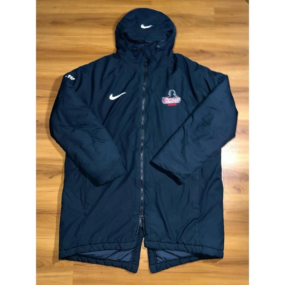 Mens Nike Winter Hooded Trench Full Zip Parka Jacket Coat
